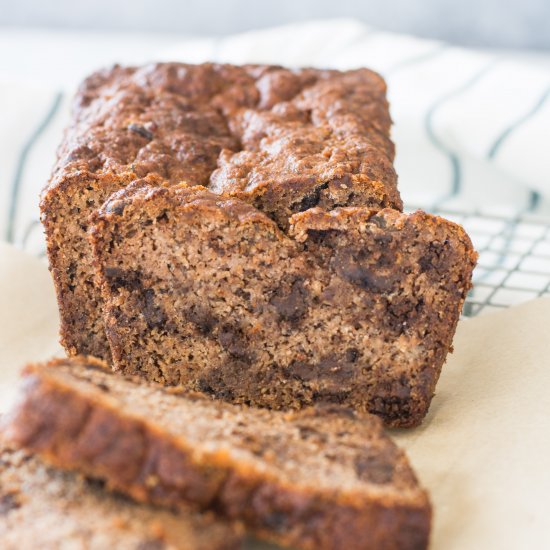 Paleo Chocolate Chip Banana Bread