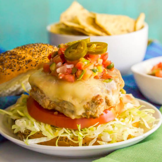 Fiesta turkey burger