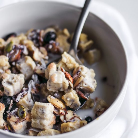 Low Carb Blueberry Almond Cereal