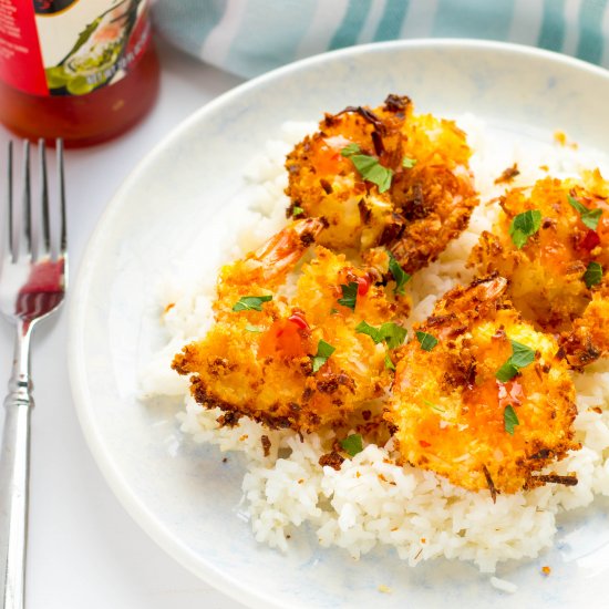 Crunchy Panko Coconut Shrimp