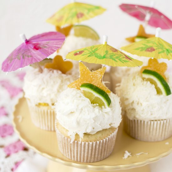 Tropical Coconut Cupcakes