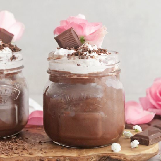 3 ingredient chocolate pots