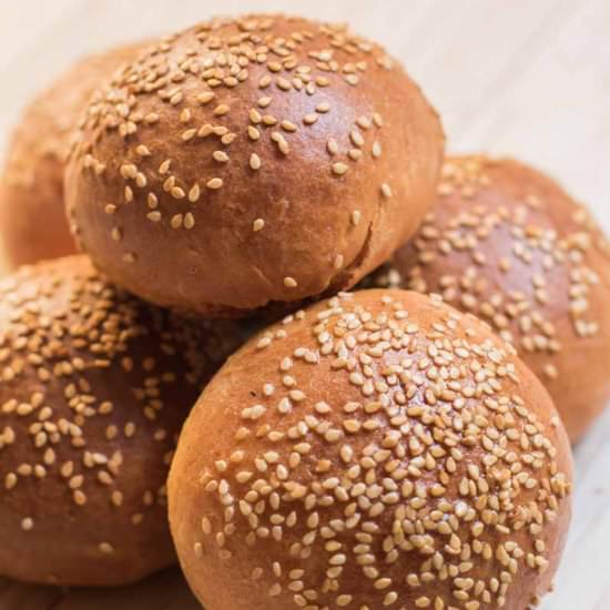 Sesame Hamburger Buns