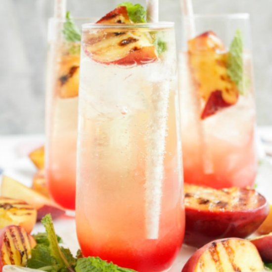 Grilled Peach Spritz