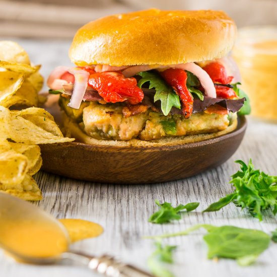 Salmon-Avocado Burgers