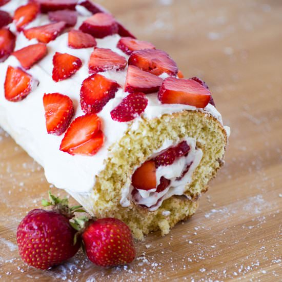 Strawberry Shortcake Roll