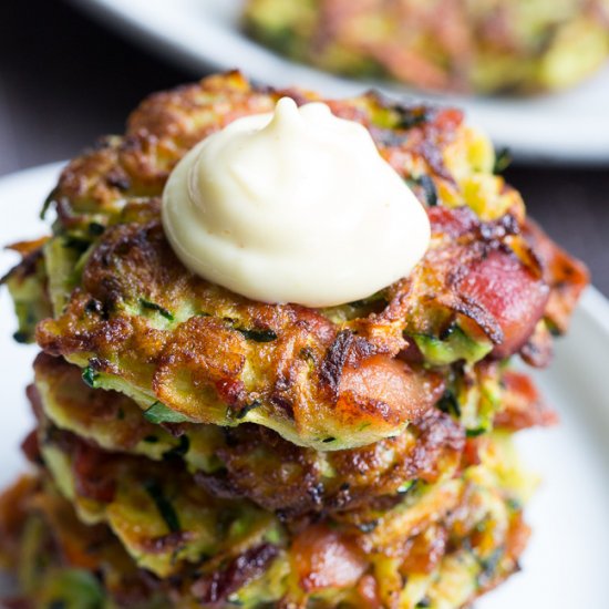 Bacon Zucchini Fritters