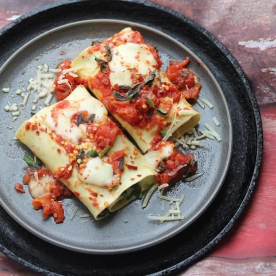 Broccoli Rabe Lasagna Rolls