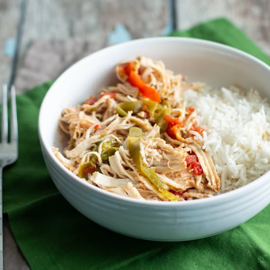 Pressure Cooker Chicken Ropa Vieja