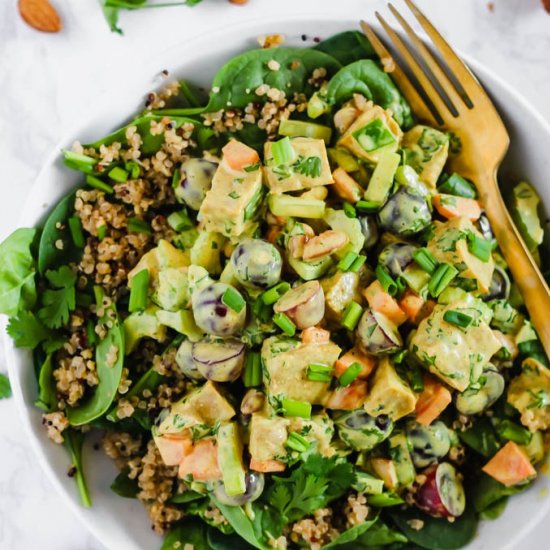 Vegan Curried Seitan Salad