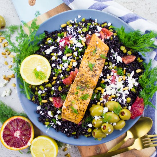 Blood Orange Salmon Salad