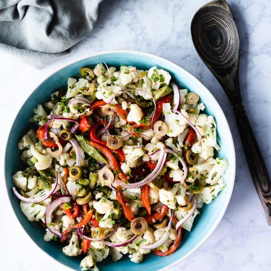 Mediterranean Cauliflower Salad