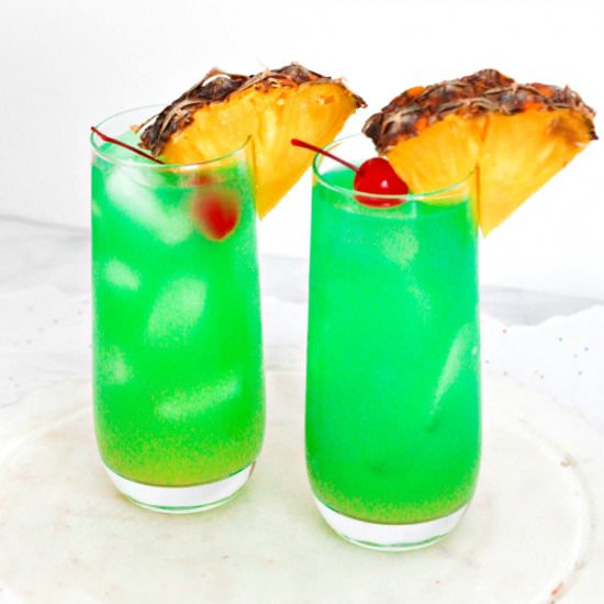 Blue Hawaii Mocktail Drink Recipe