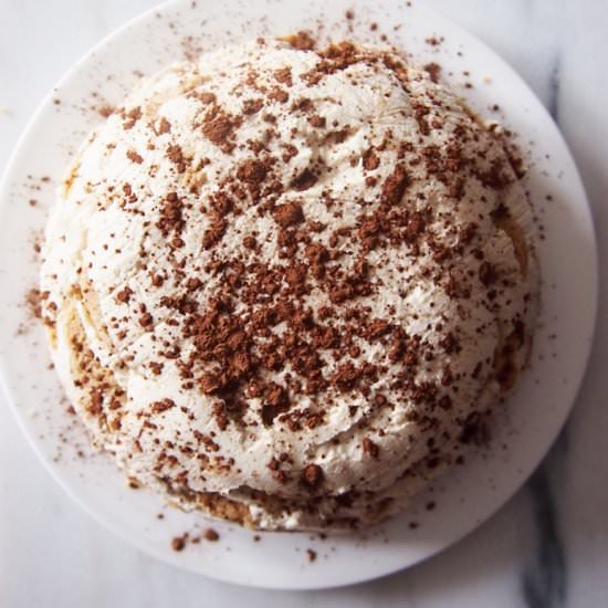 Shortbread Tiramisu Icebox Cake