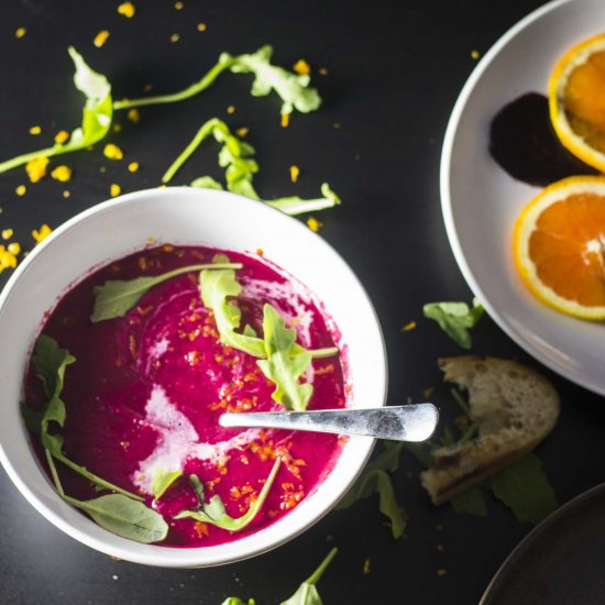 Beetroot and Orange Summer Soup