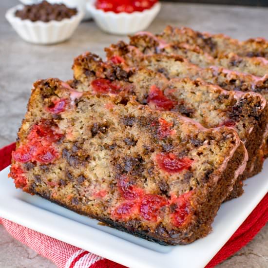 Cherry Chocolate Chip Banana Bread