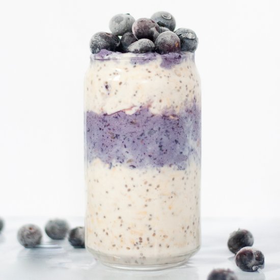 Coconut Blueberry Overnight Oats