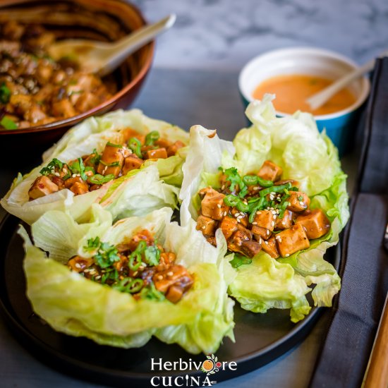 Instant Pot Vegan Tofu Lettuce Wrap