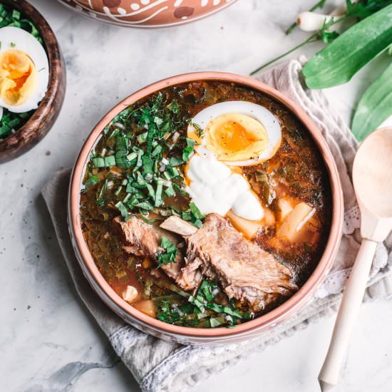 Ukrainian Borscht with Sorrel