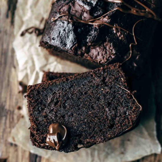 FUDGE CHOCOLATE ZUCCHINI BREAD