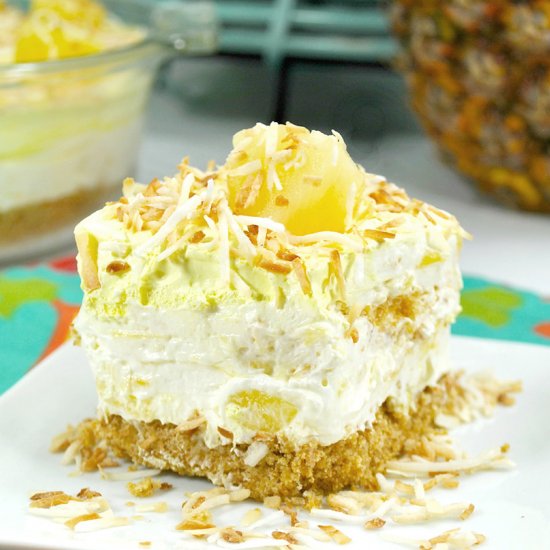 No-Bake Pineapple Cream Cheesecake