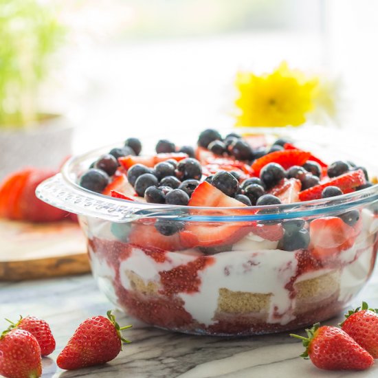 Coconut Chia Berry Paleo Trifle