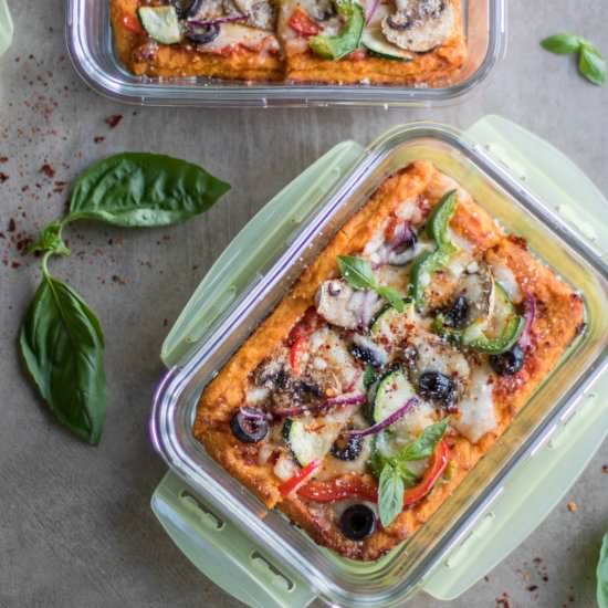 Sweet Potato Pizza Meal Prep