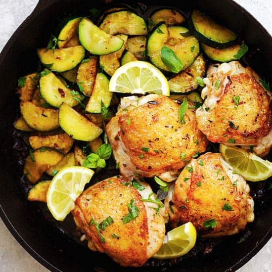 Garlic Herb Chicken and Zucchini