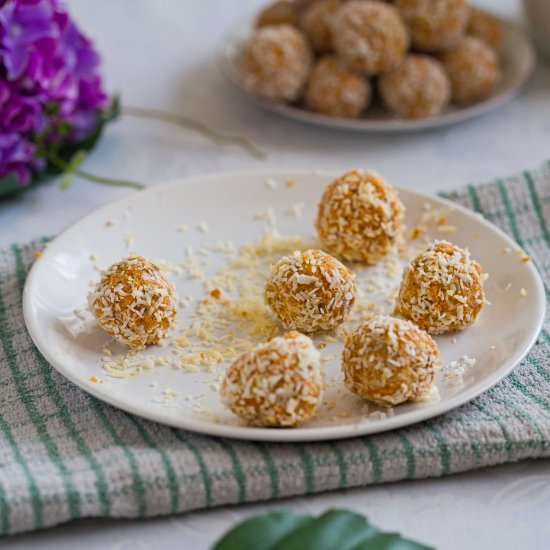 Raw Carrot Coconut Truffles