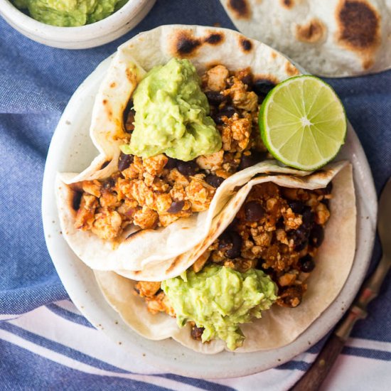 Pressure Cooker Adobo Sofritas Taco