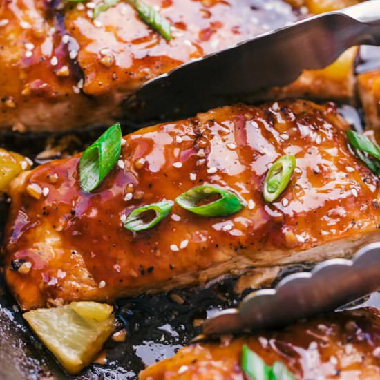 Teriyaki Salmon Skillet