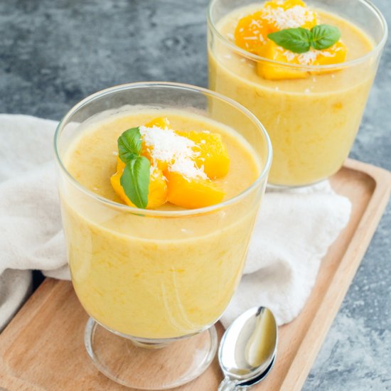 Coconut Mango Pudding