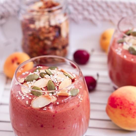 Apricot Mango Cherry Smoothie