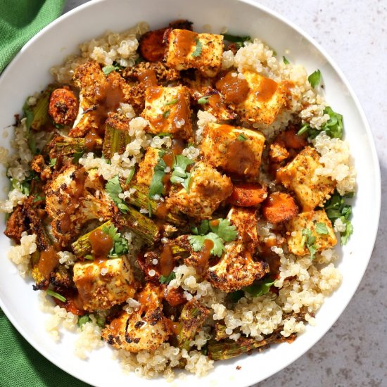 Tofu and Veggie BBQ Bowl