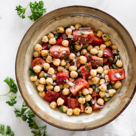 Tomato Chickpea Salad