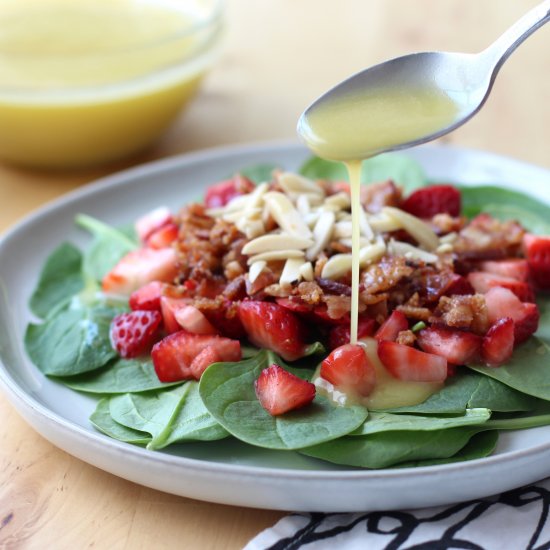 Strawberry Bacon Spinach Salad