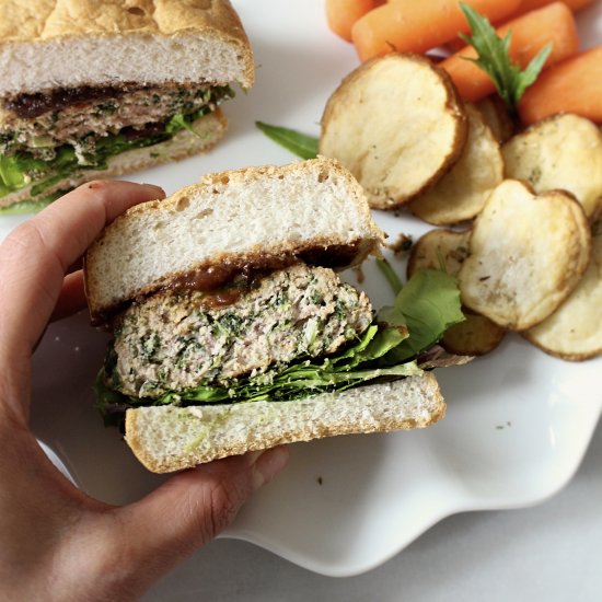 Turkey & Spinach Burgers