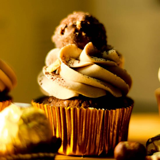 Ferrero Rocher Nutella Cupcake