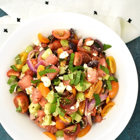 Watermelon, Mint, and Feta Salad