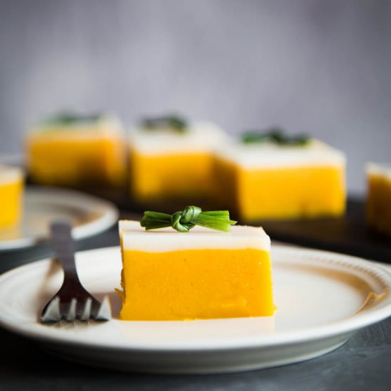 Two-layer sweet potato cake