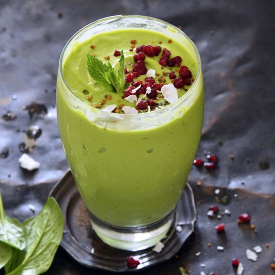 Vegan Green Pina Colada Smoothie