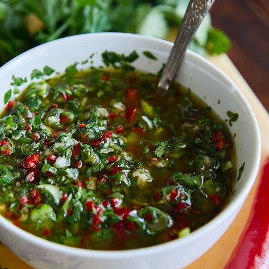 Cilantro chimichurri