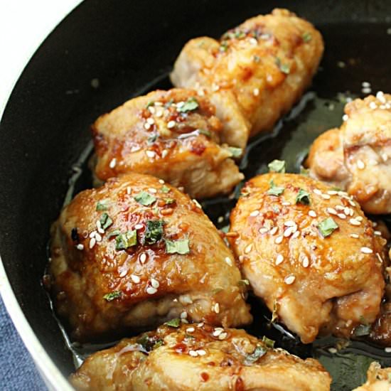 Ginger Soy Chicken Thighs