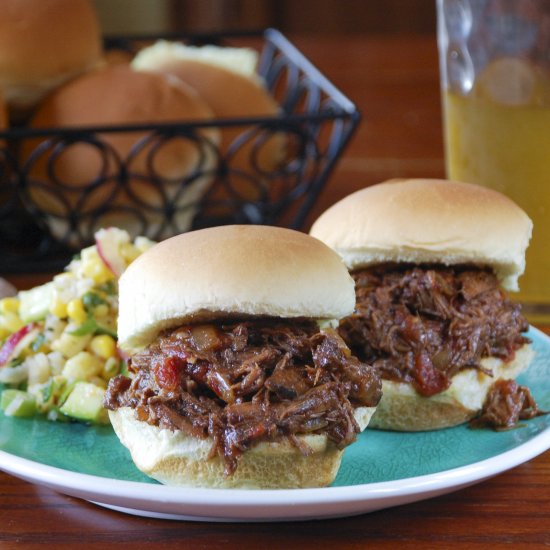 3 Ingredient Slow Cooker BBQ Beef