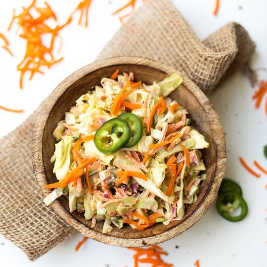 Quick and Easy Spicy Coleslaw