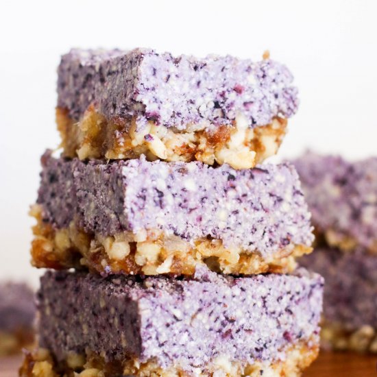 No Bake Blueberry Cheesecake Bars