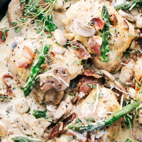 CREAMY PARMESAN MUSHROOM CHICKEN