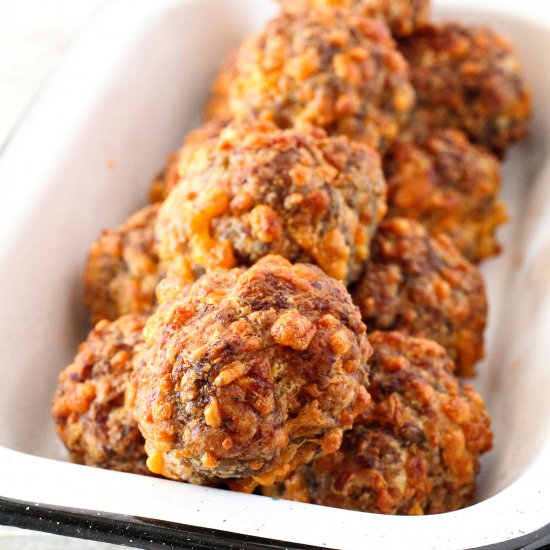 Spicy Sausage Cheese Balls