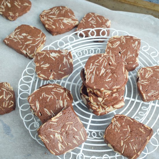 Chocolate Almond Cookies