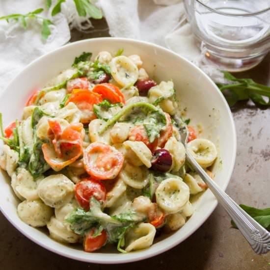 Creamy Vegan Pesto Pasta